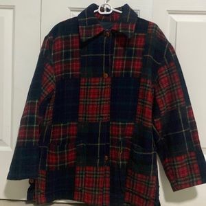 Women’s size small plaid coat